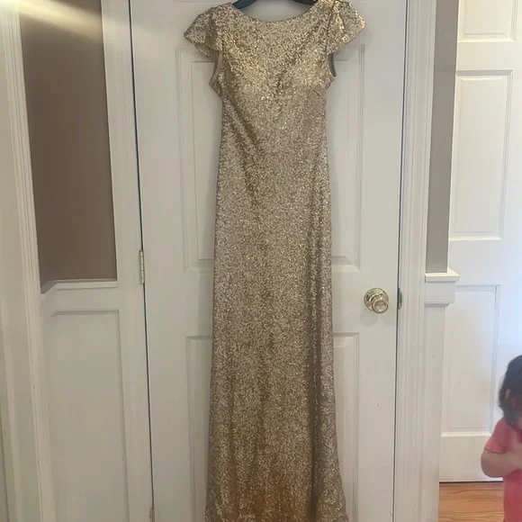 SORELLA VITA | Dresses | Sorella Vita Bridesmaid Dress Gold Sequins |  Poshmark